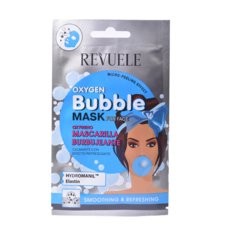 Maska za osvežavanje i zaglađivanje kože lica REVUELE Oxygen Bubble 15ml